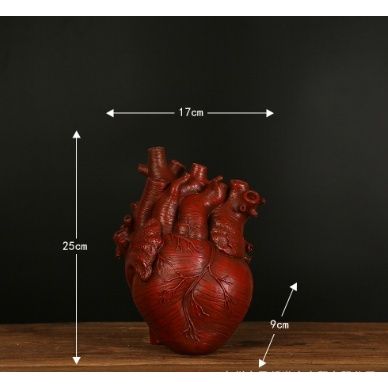 Plastic Heart Flower Vase