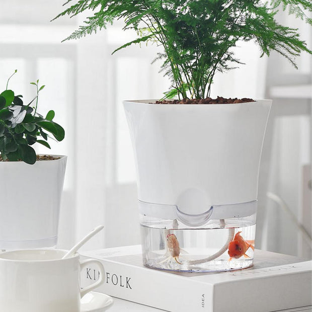 Self-Absorbing Hydroponic Flower Pot