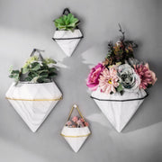 Wall Mount Diamond Shape Flower Pot
