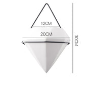 Wall Mount Diamond Shape Flower Pot
