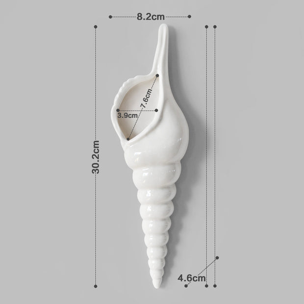 Wall Mount Conch Flower Vase