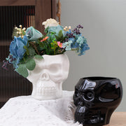 Ceramic Skull Flower Pot