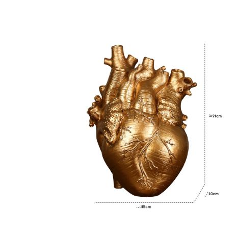 Plastic Heart Flower Vase
