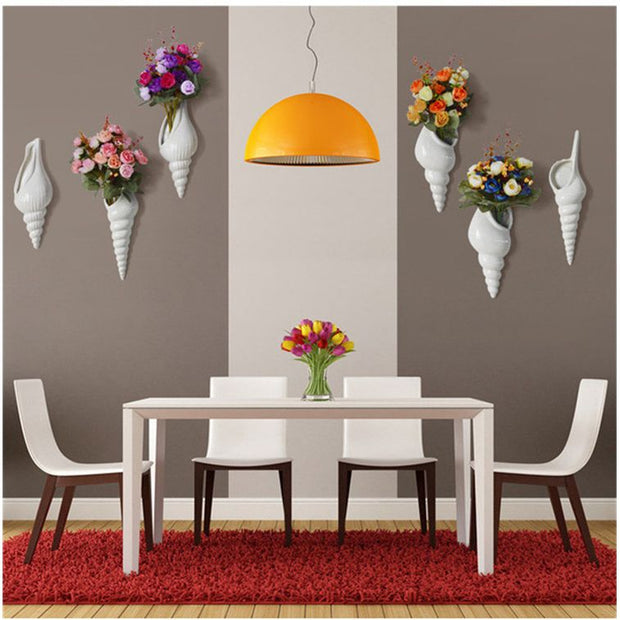 Wall Mount Conch Flower Vase