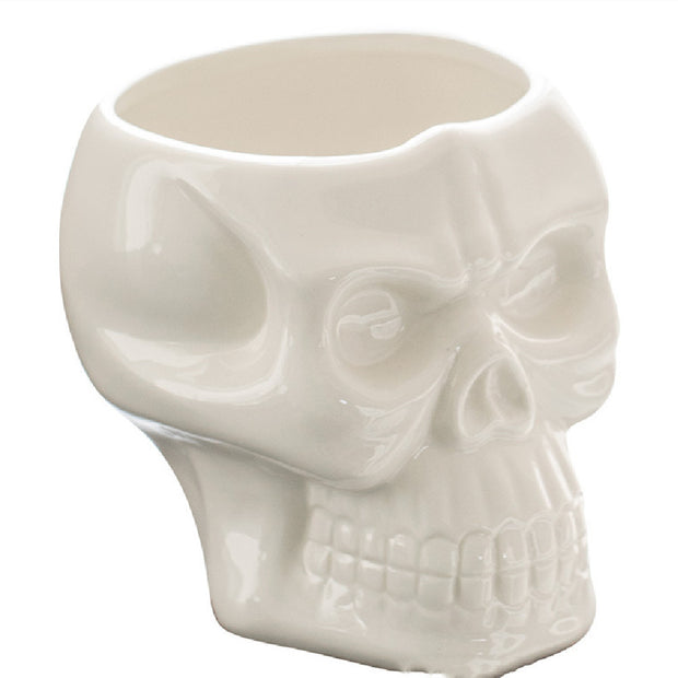 Ceramic Skull Flower Pot
