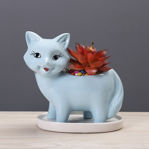 kitten Flower Pot