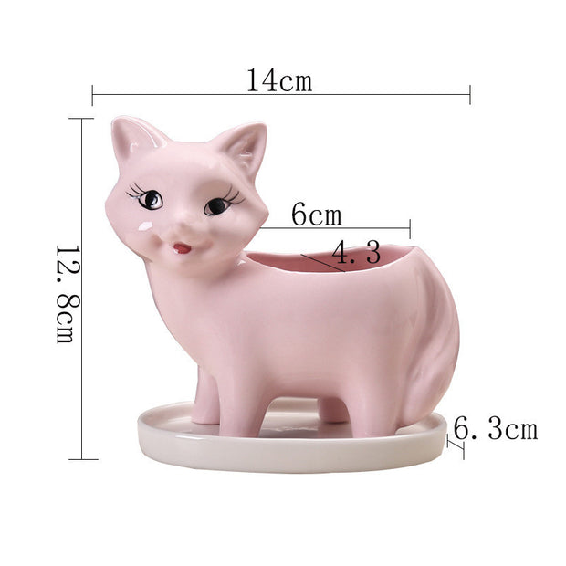 kitten Flower Pot