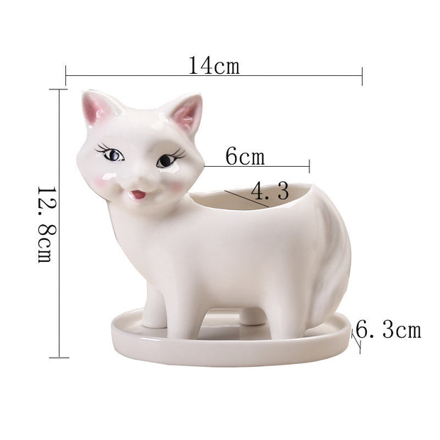 kitten Flower Pot