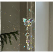 Reflective Butterfly And Dragonfly Crystal Pendant