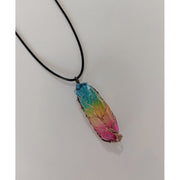 Crystal Stone Pillar Tree Of Life Necklace