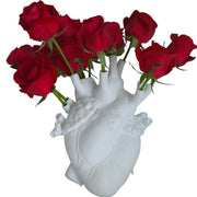 Plastic Heart Flower Vase