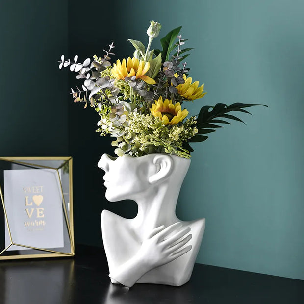 Head Flower Vase