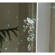 Reflective Butterfly And Dragonfly Crystal Pendant