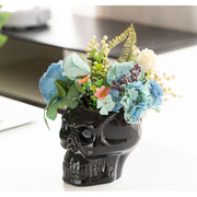 Ceramic Skull Flower Pot