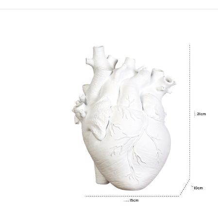 Plastic Heart Flower Vase
