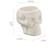Ceramic Skull Flower Pot