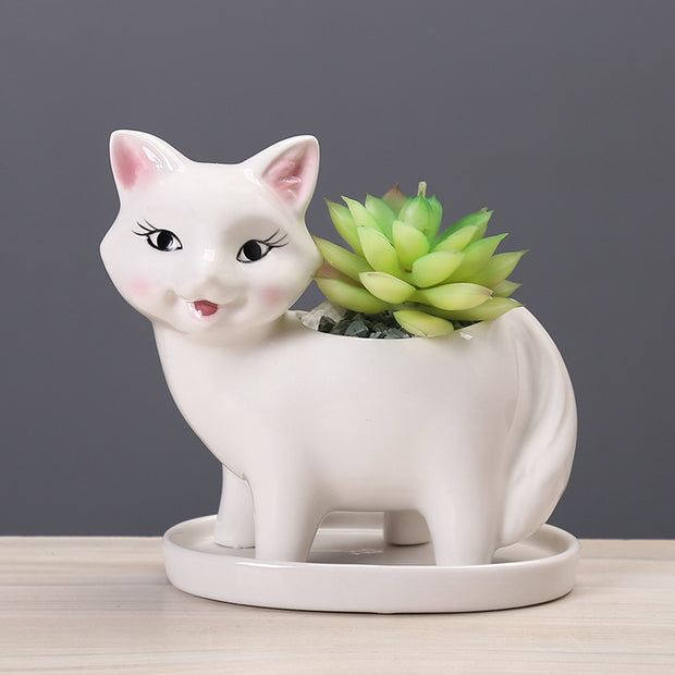 kitten Flower Pot